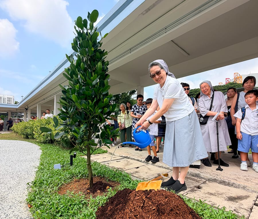 Opening of Rosary Garden